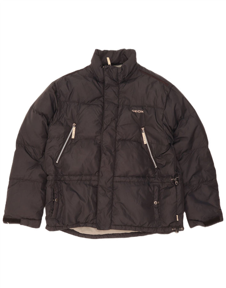 Geox Giacca Uomo Imbottita UK 42 XL Nero Poliammide