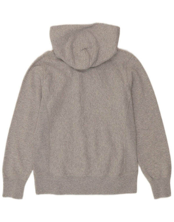 Felpa con cappuccio grafica da donna Champion UK 16 grande cotone grigio