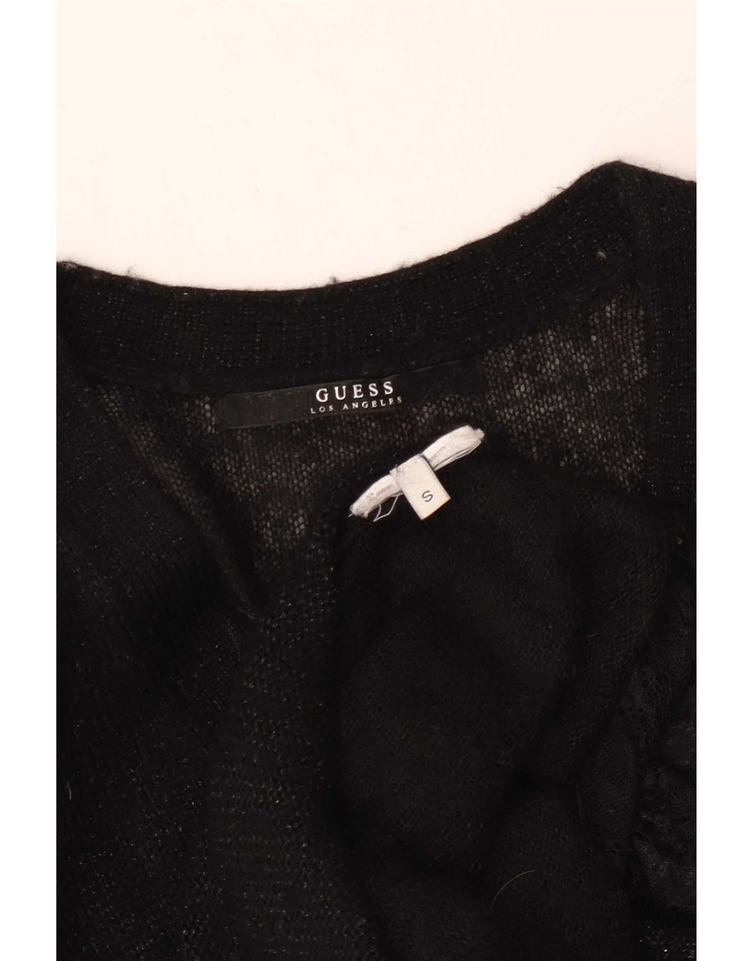 Maglione cardigan lungo da donna Guess UK 10 piccolo nero screziato