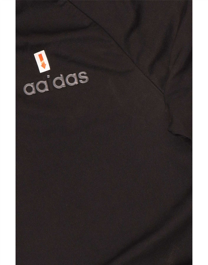 T-shirt da uomo Adidas Top Small nera in poliestere