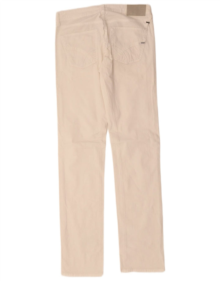 Jeans Albert Slim da donna Gas W29 L34 cotone bianco