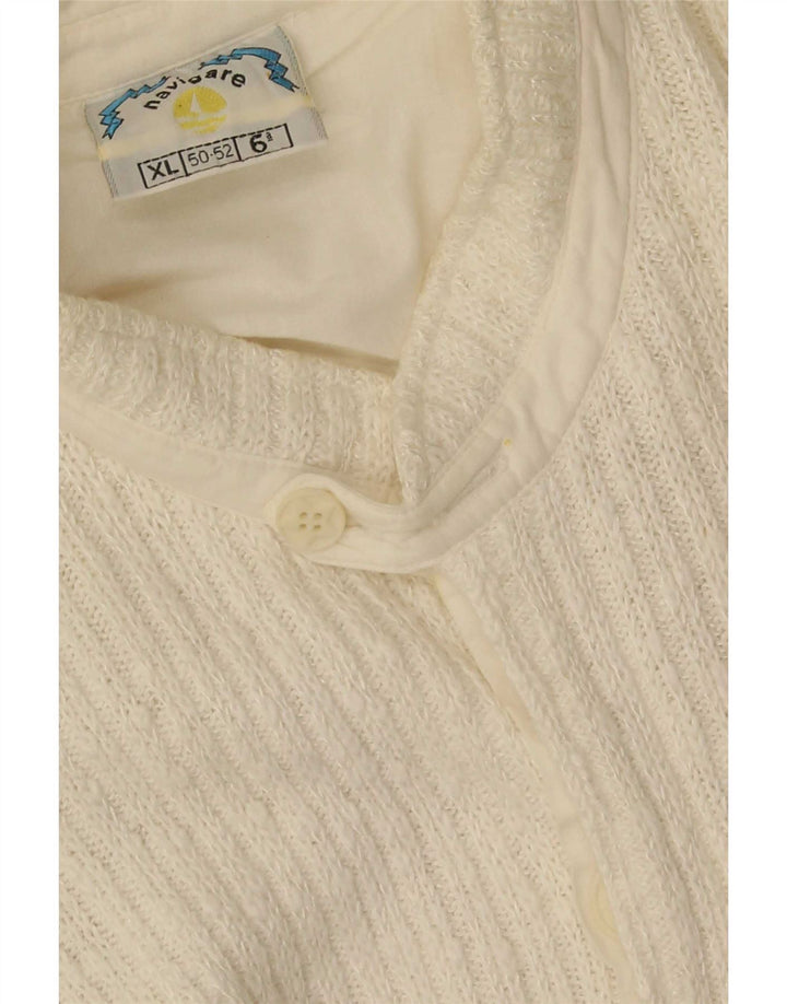 Maglione Cardigan Uomo Navigare IT 50/52 Bianco Medio
