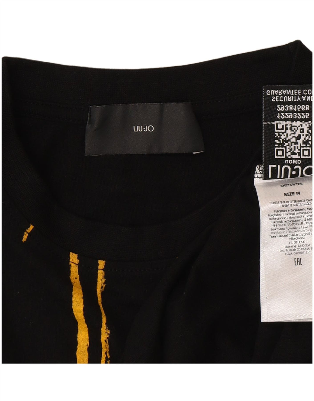 T-shirt grafica da uomo Liu Jo Top in cotone nero medio