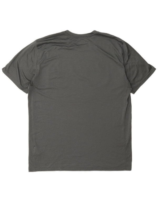 T-shirt grafica Nike Dri Fit da uomo XL in poliestere grigio