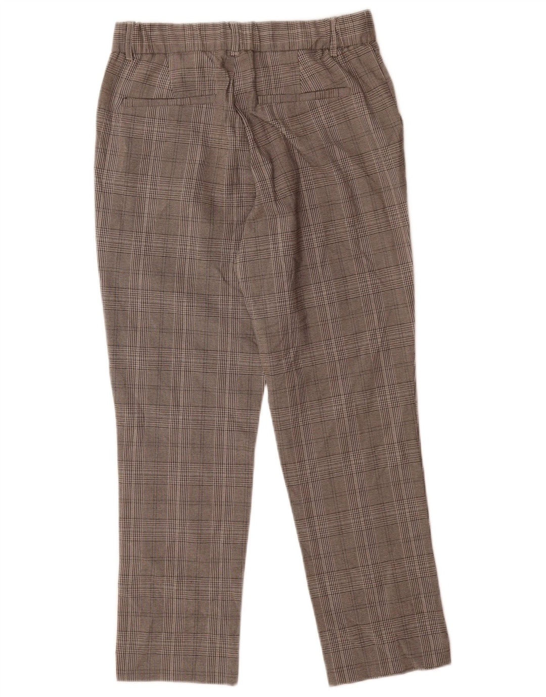 Pantaloni da abito slim corti Zara da donna piccoli W26 L24 pied de poule grigi