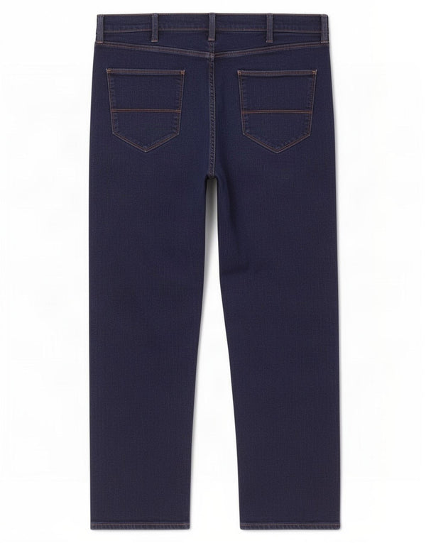 Jeans dritti da uomo Marks & Spencer W36 L29 cotone blu navy