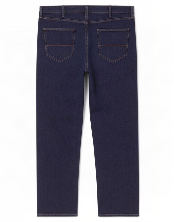 Jeans dritti da uomo Marks & Spencer W36 L29 cotone blu navy