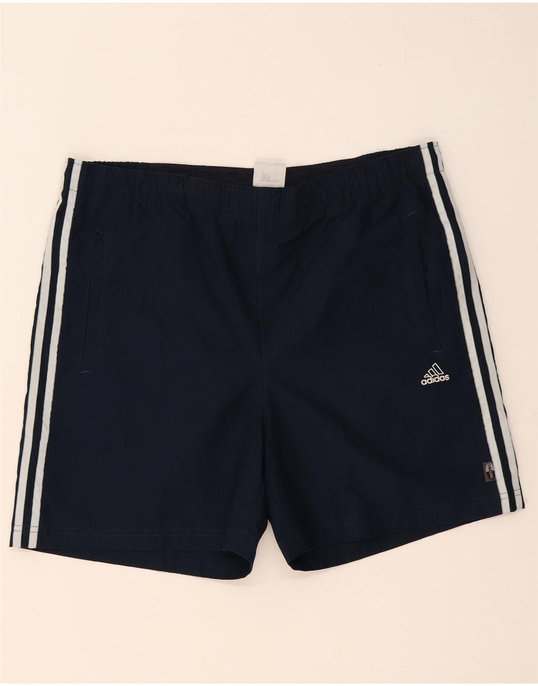 Pantaloncini sportivi Adidas Climacool da uomo medi in poliestere blu navy