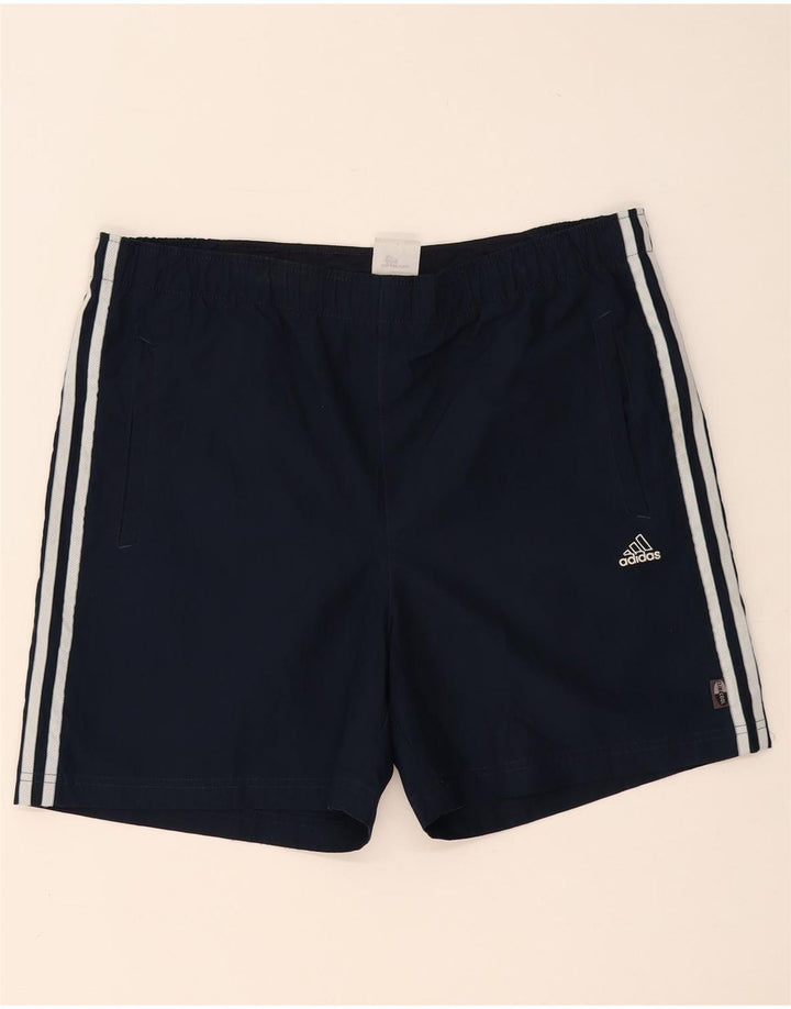 Pantaloncini sportivi Adidas Climacool da uomo medi in poliestere blu navy
