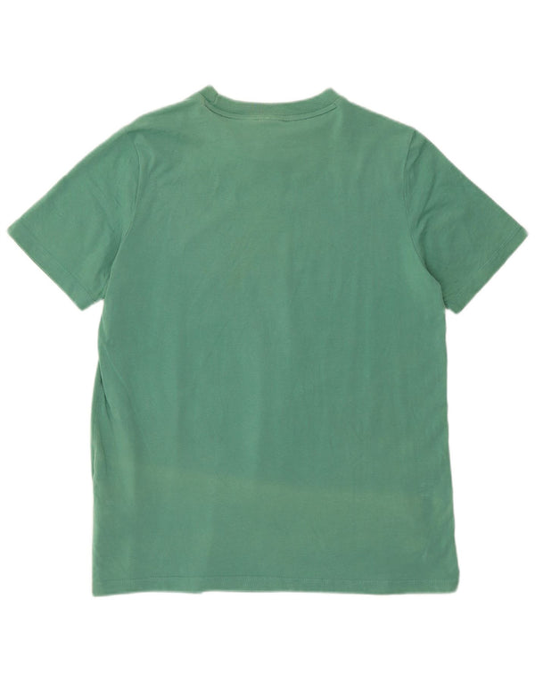T-shirt grafica da donna ADIDAS Top UK 16 grande cotone verde