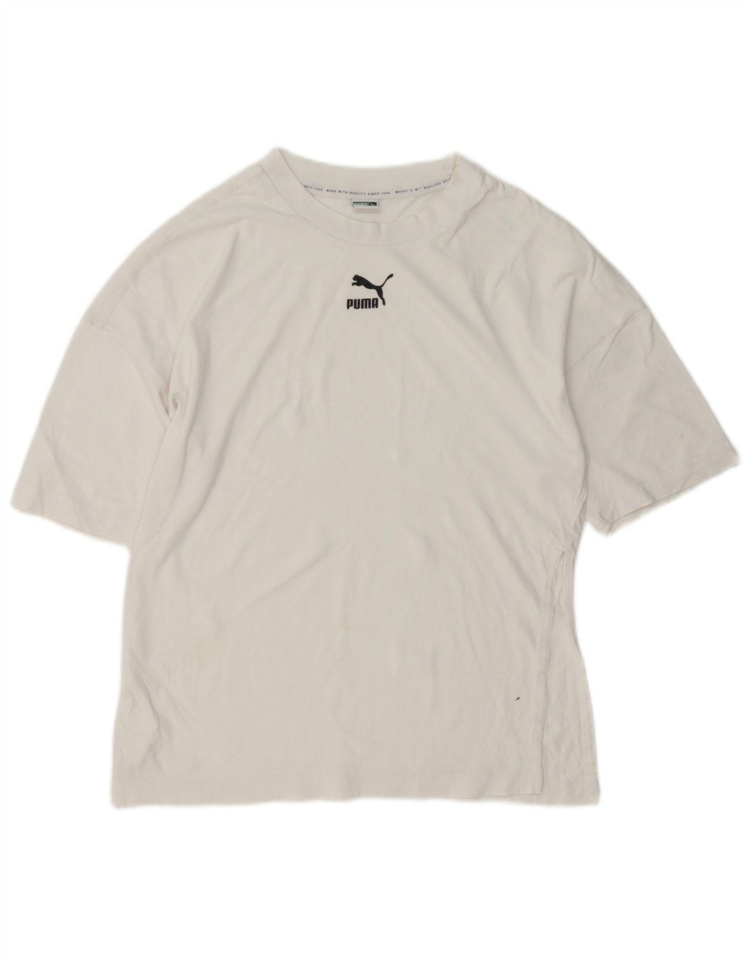 T-shirt da uomo Puma Top XS in cotone bianco