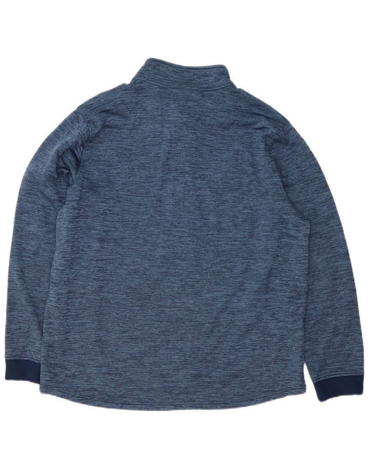 Under Armour Uomo Cold Gear Pullover Tuta Top XL Blu Navy screziato