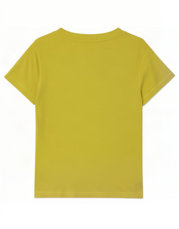 T-shirt Adidas da donna in popeline UK 14 verde medio in poliammide