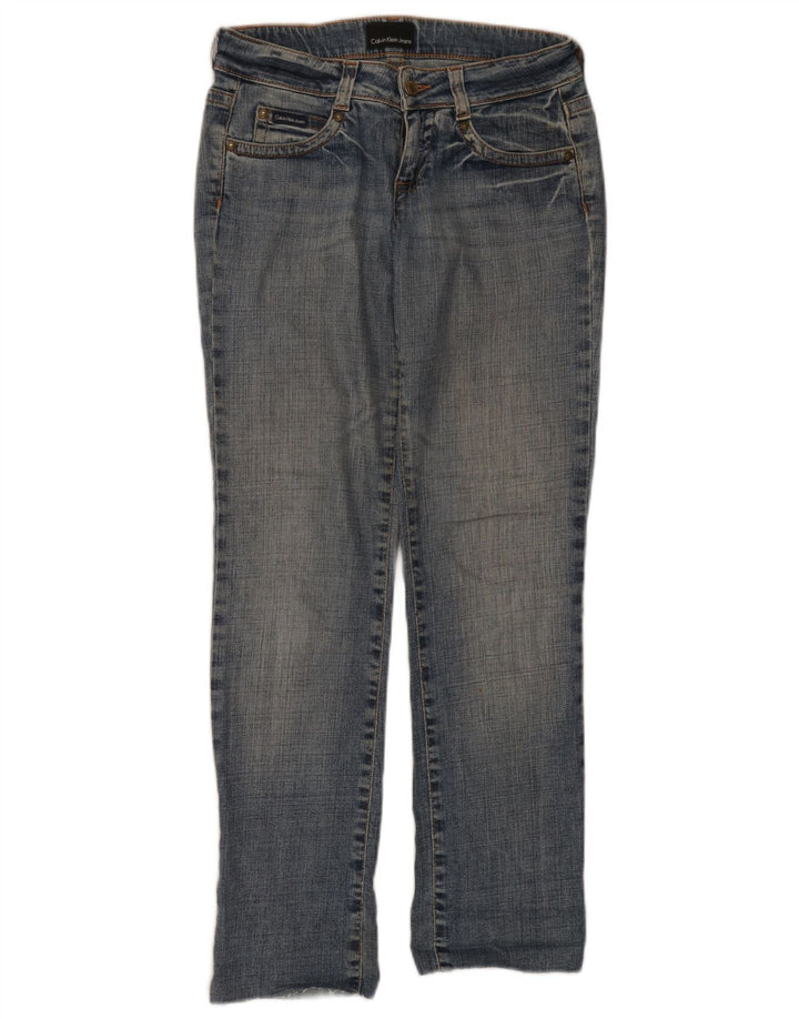 Jeans slim da donna Calvin Klein W26 L30 cotone blu