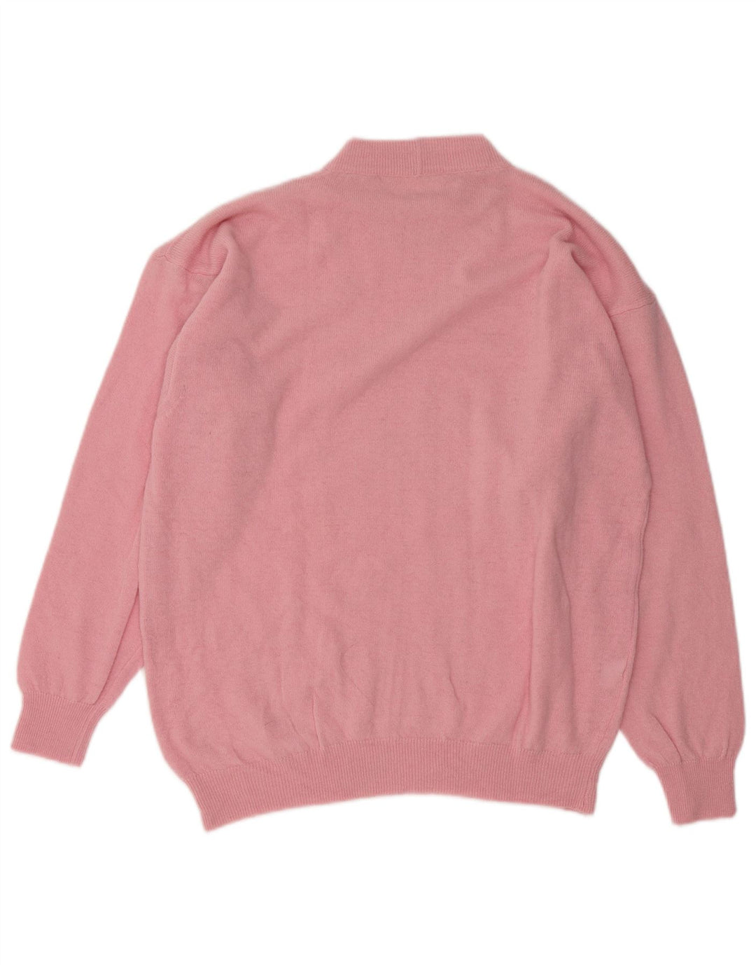 Maglione maglione girocollo da donna VINTAGE UK 18 XL Rosa