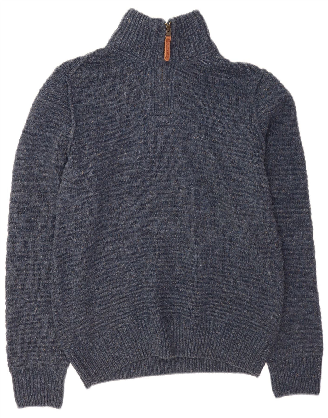 Maglione da uomo con collo con zip Fat Face Acrilico blu medio