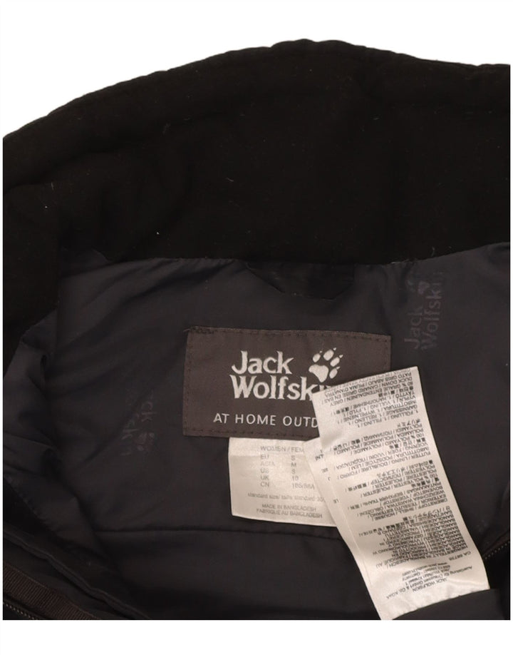 JACK WOLFSKIN Womens Padded Gilet UK 10 Small Black Polyester