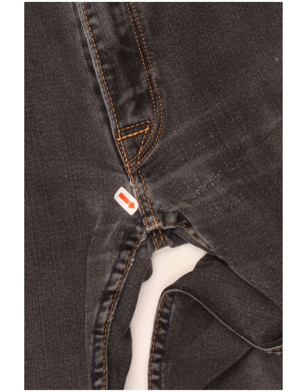 LEVI'S Jeans dritti da uomo 504 W34 L32 cotone nero