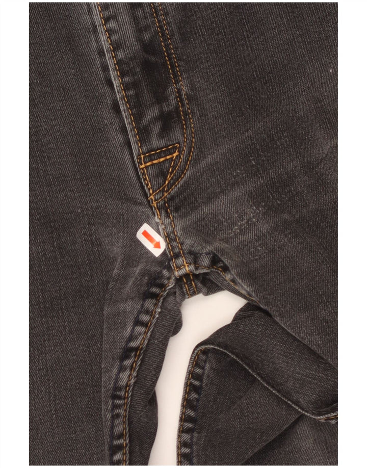 LEVI'S Jeans dritti da uomo 504 W34 L32 cotone nero