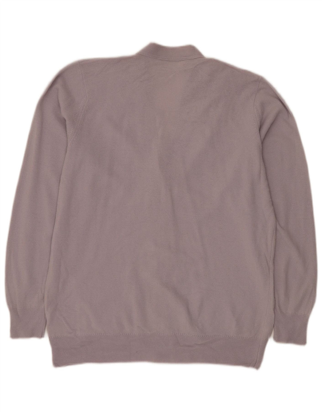 Maglione cardigan da donna Jaeger UK 14 Lana d'agnello viola medio