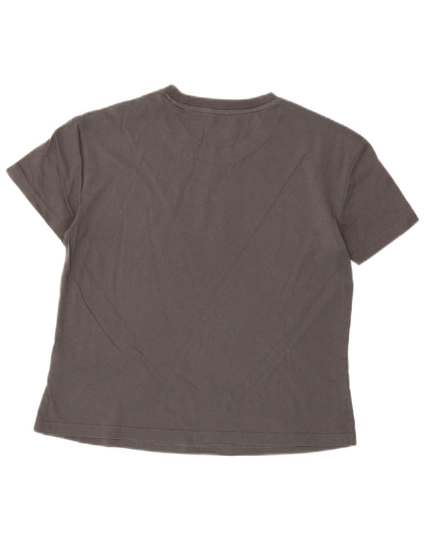 T-shirt grafica da donna Adidas Top UK 8/10 piccola in cotone grigio