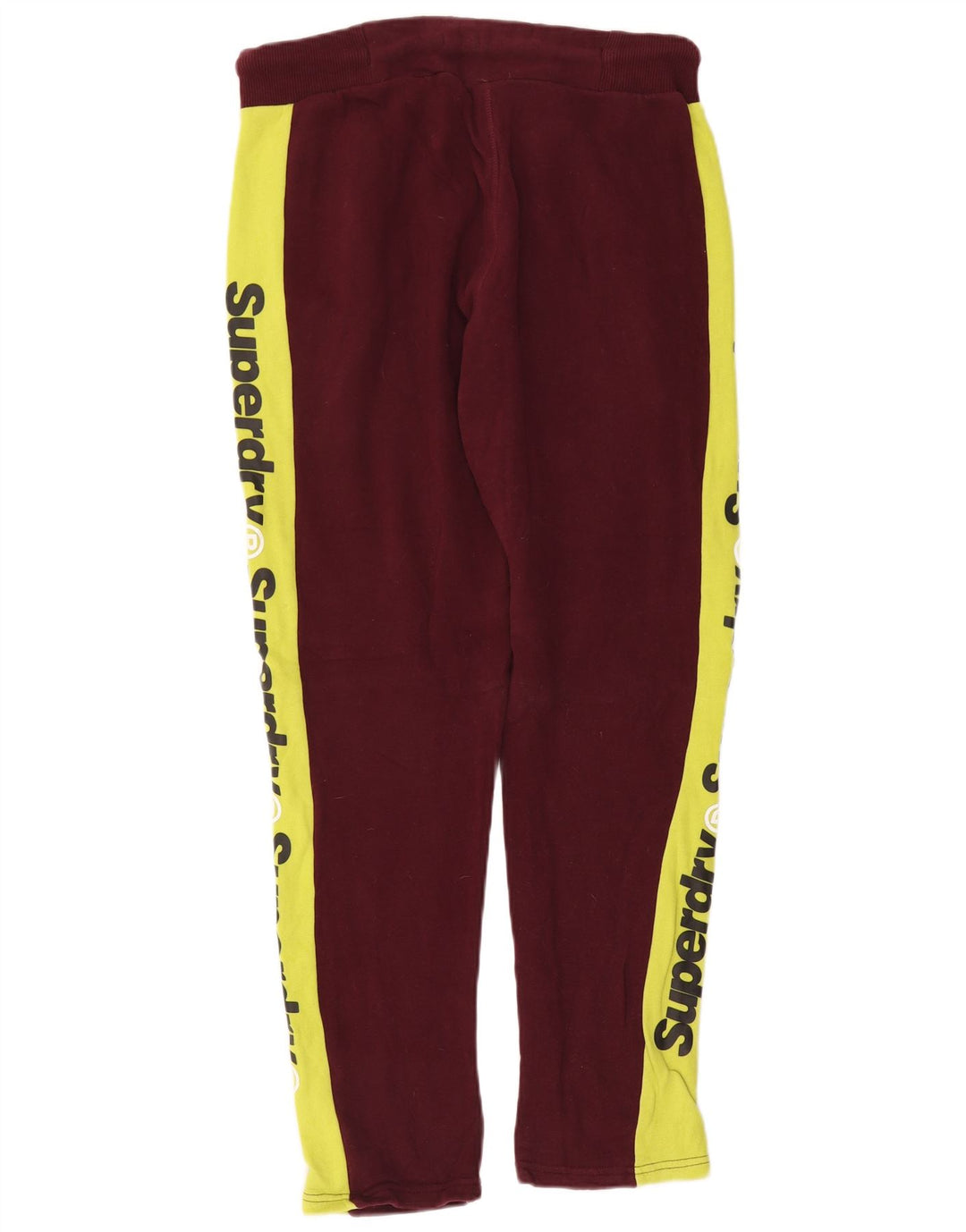 Pantaloni da tuta con grafica da uomo Superdry Color block bordeaux medio
