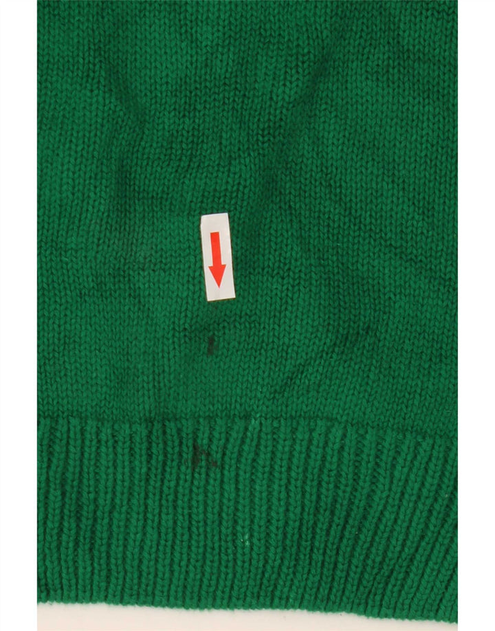 Chaps Uomo Maglione Girocollo Maglione Grande Cotone Verde