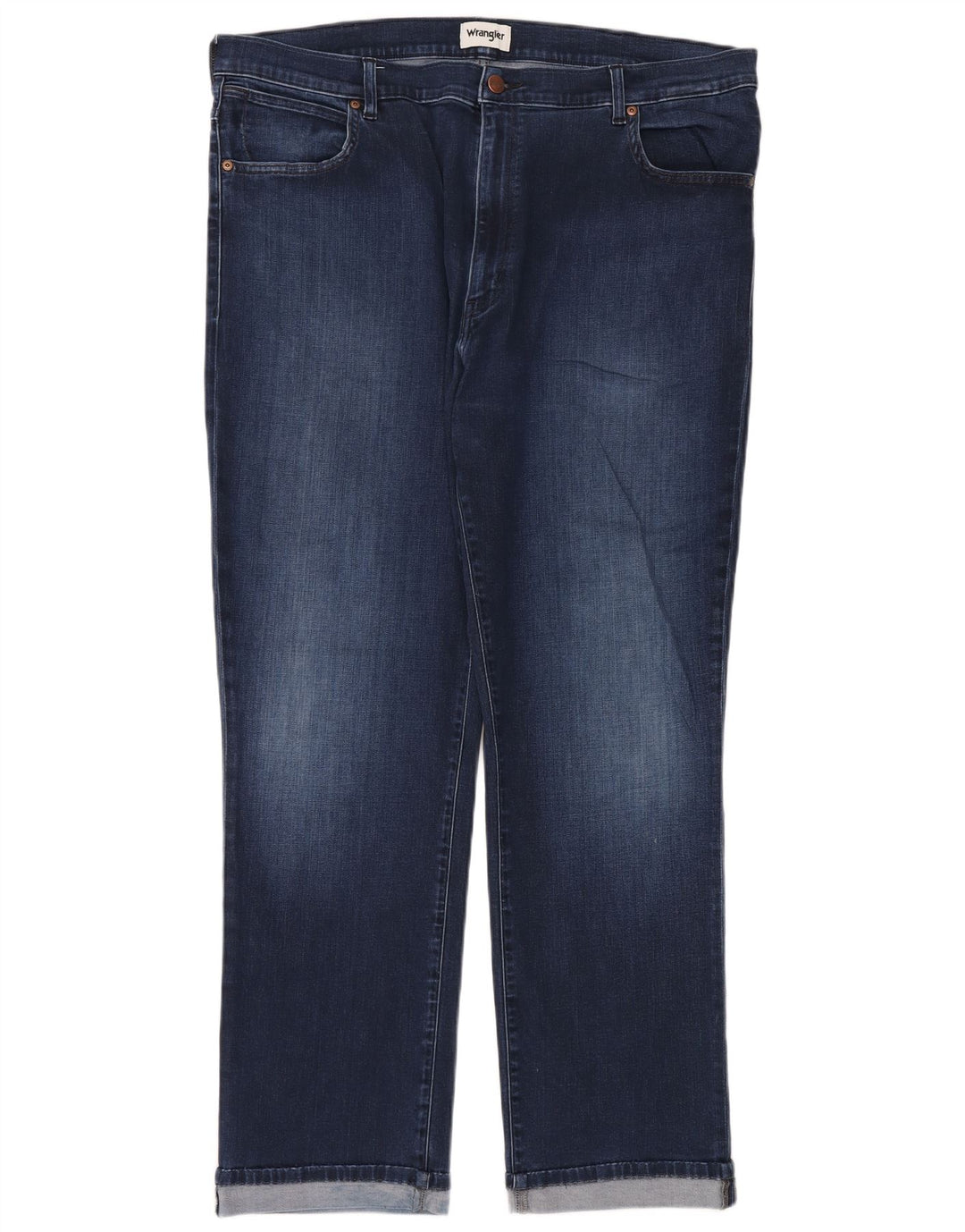 Jeans dritti da uomo Wrangler Texas W44 L32 cotone blu navy