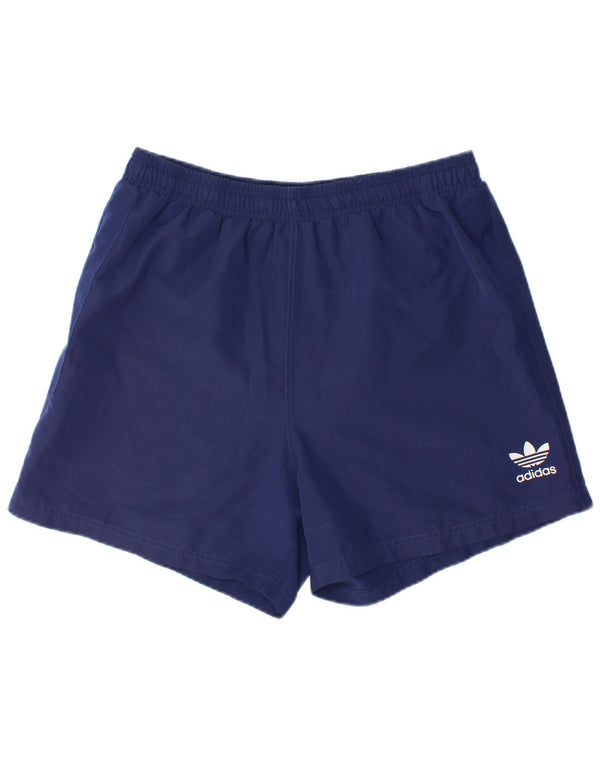 Pantaloncini sportivi da uomo Adidas Large blu navy in poliestere