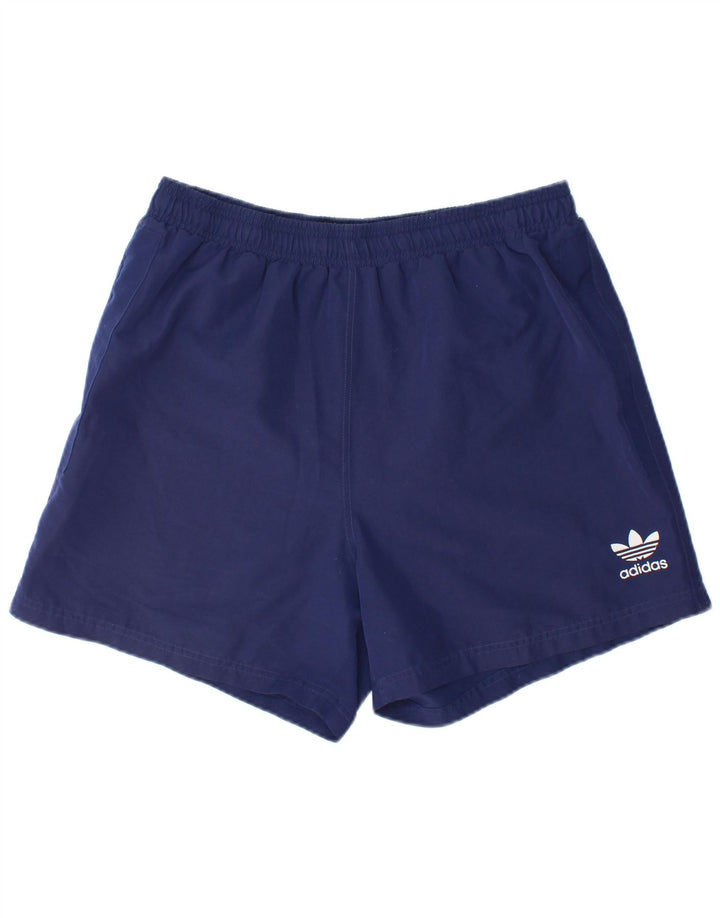 Pantaloncini sportivi da uomo Adidas Large blu navy in poliestere