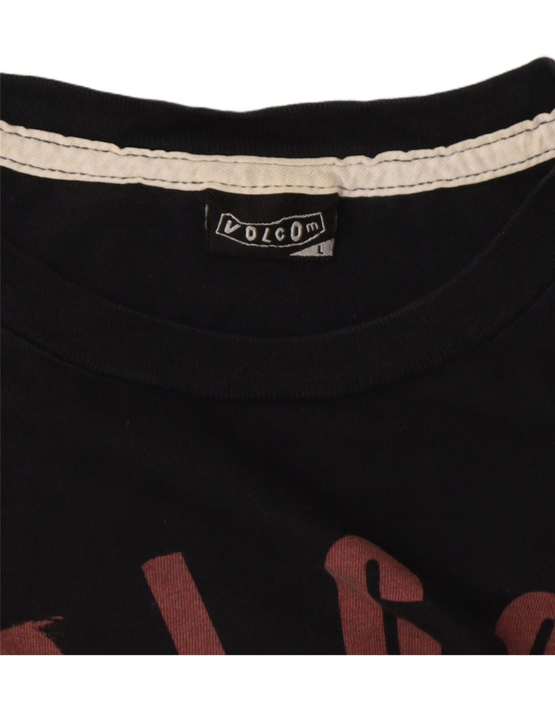 T-shirt grafica da uomo VOLCOM Top grande nera