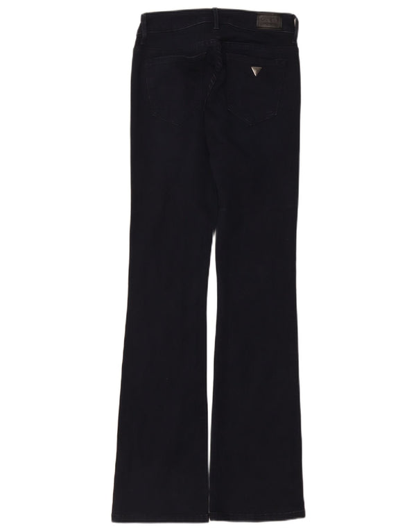 Guess Womens Kate Bootcut Jeans W25 L32 Navy Blue Cotton