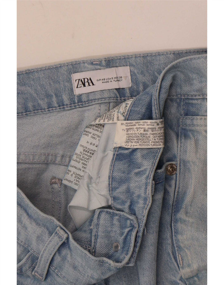Jeans dritti da donna Zara EU 40 medio W30 L30 cotone blu