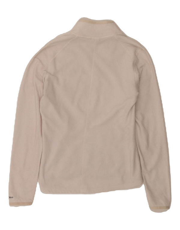 THE NORTH FACE Womens Fleece Jumper UK 14 Medium White Polyester