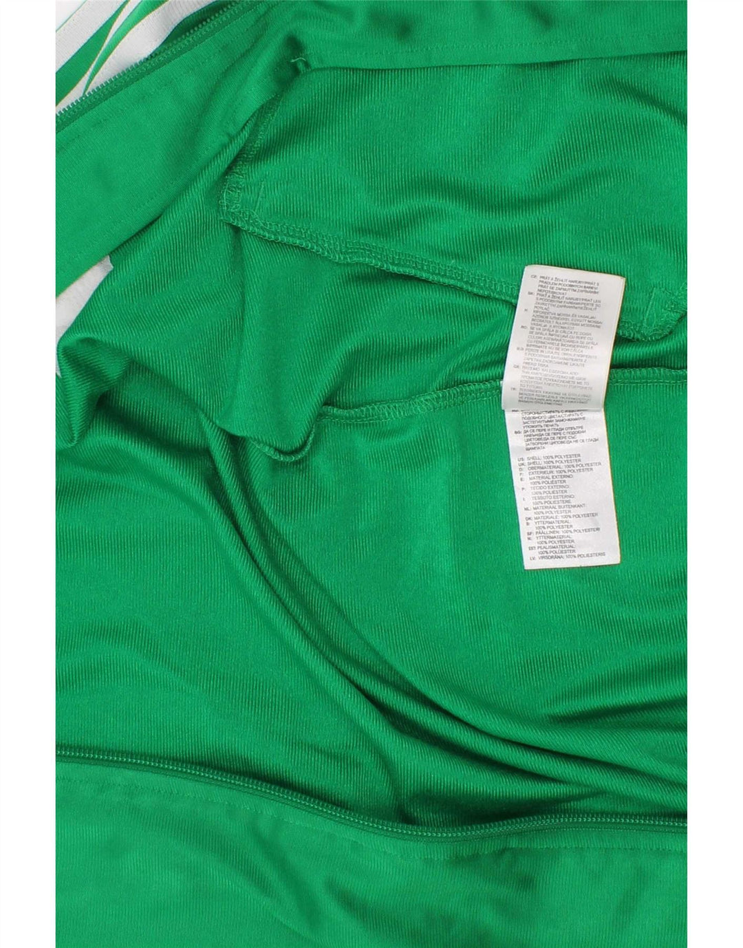 Giacca da ginnastica grafica da ragazzo Adidas 7-8 anni in poliestere verde