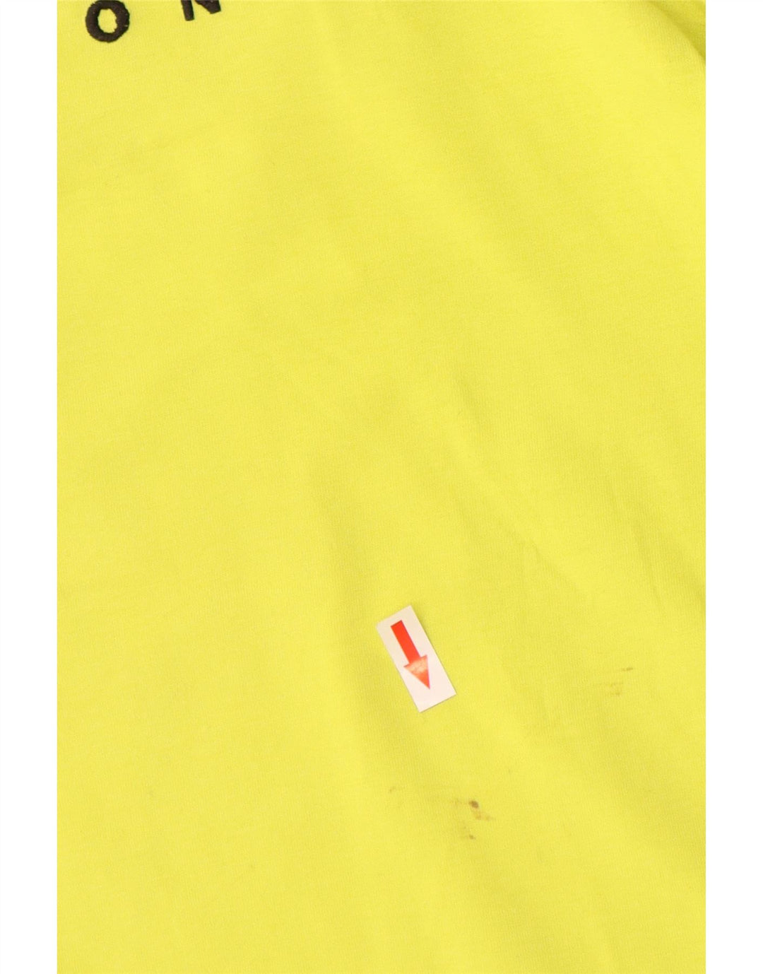 T-shirt grafica da uomo Diesel Top XL in cotone giallo