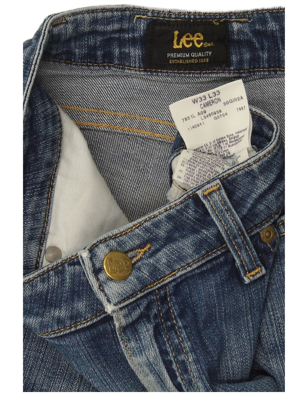 Jeans Lee Cameron Bootcut da uomo W33 L33 in cotone blu