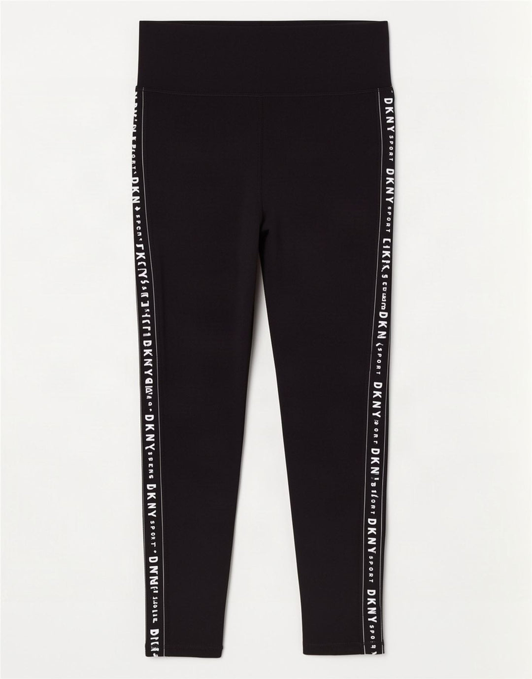 Leggings grafici da donna Dkny UK 14 cotone nero medio