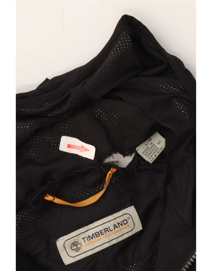 Giacca antipioggia con cappuccio da uomo Timberland UK 40 Large nylon nero