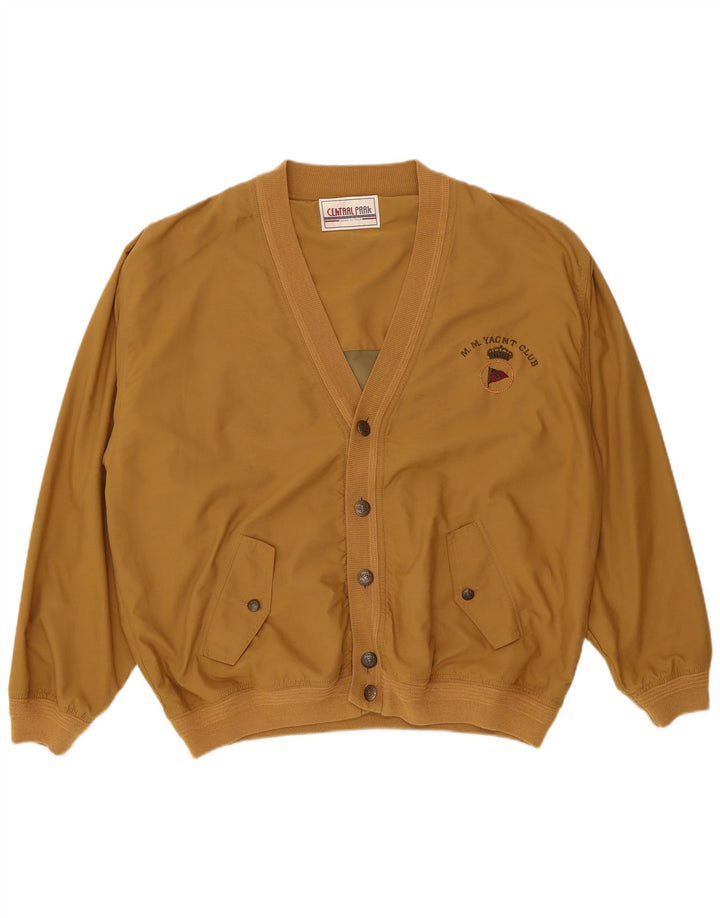 Giubbotto bomber da uomo Central Park UK 44 2XL Marrone Poliammide Sportivo