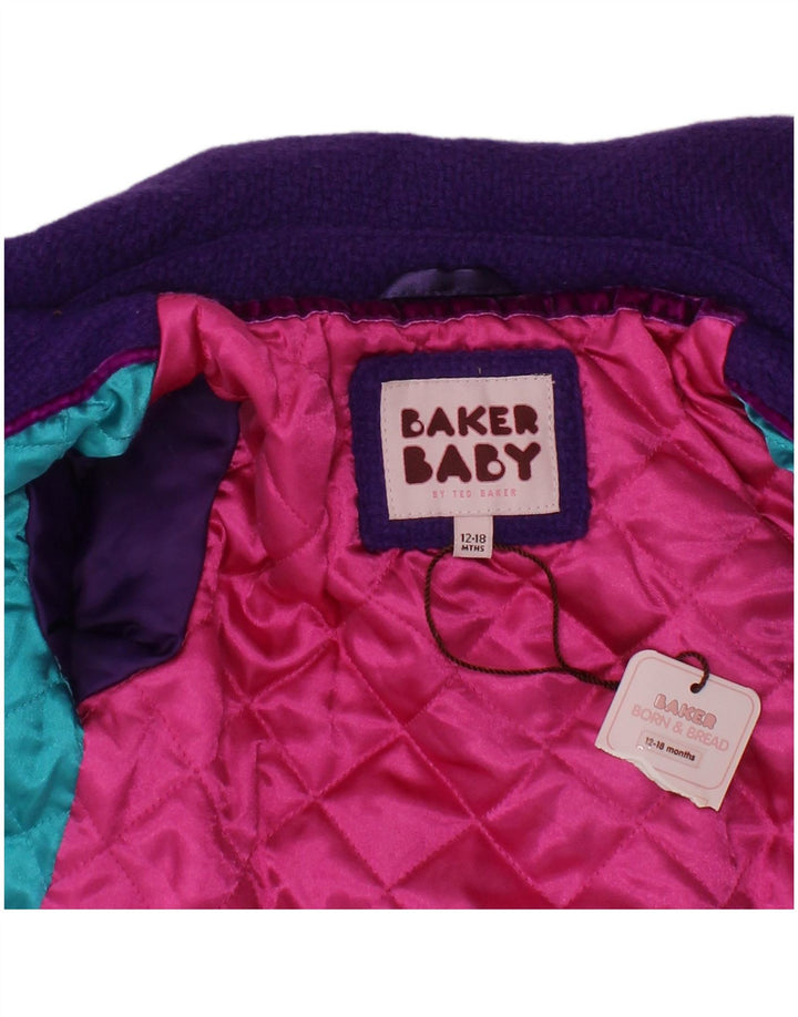 Cappotto TED BAKER per neonata 12-18 mesi in viscosa viola