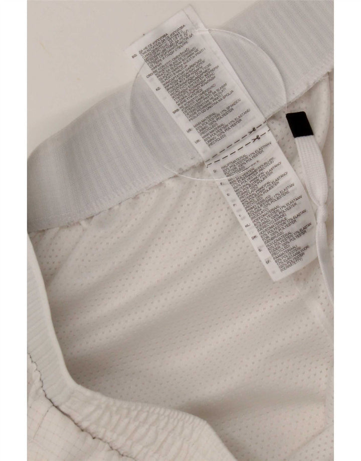 Pantaloncini sportivi Adidas da uomo XL in poliestere a quadri bianchi