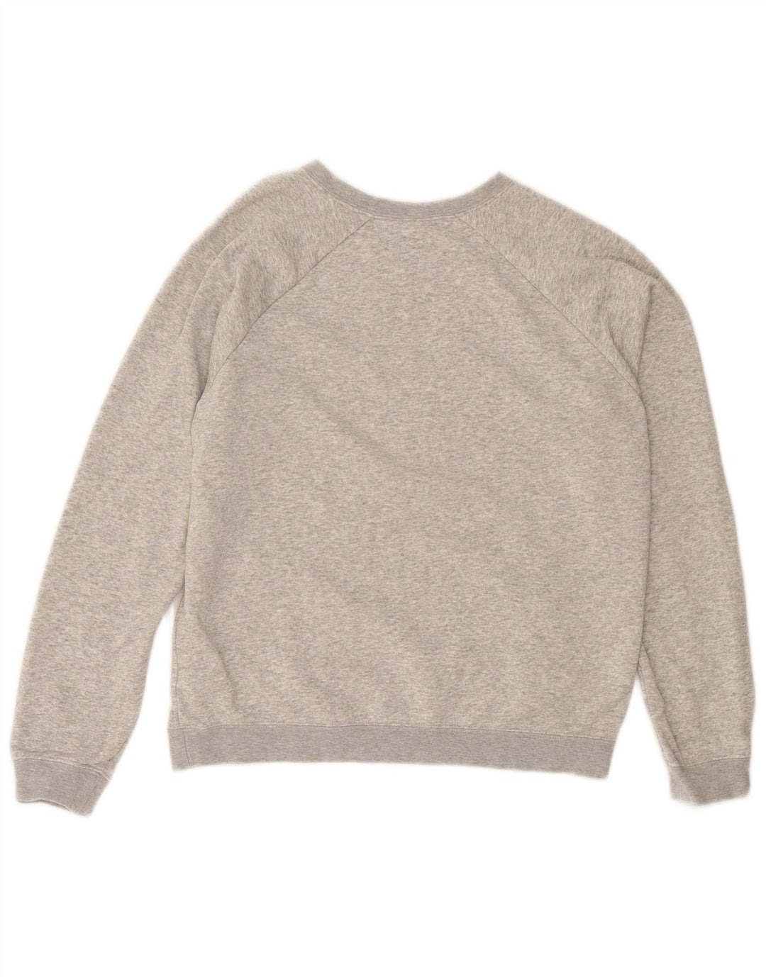 Felpa oversize con grafica Nike da donna, maglione UK 10, piccolo cotone grigio