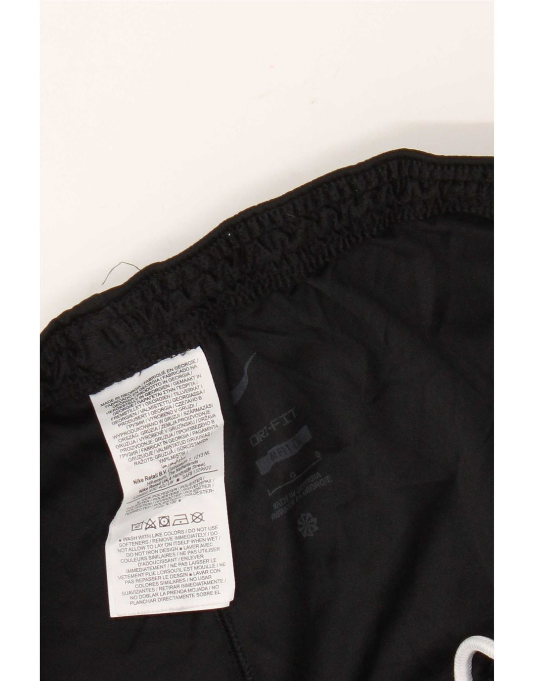 Pantaloncini sportivi Nike Dri Fit Slim da uomo, grandi, in poliestere nero