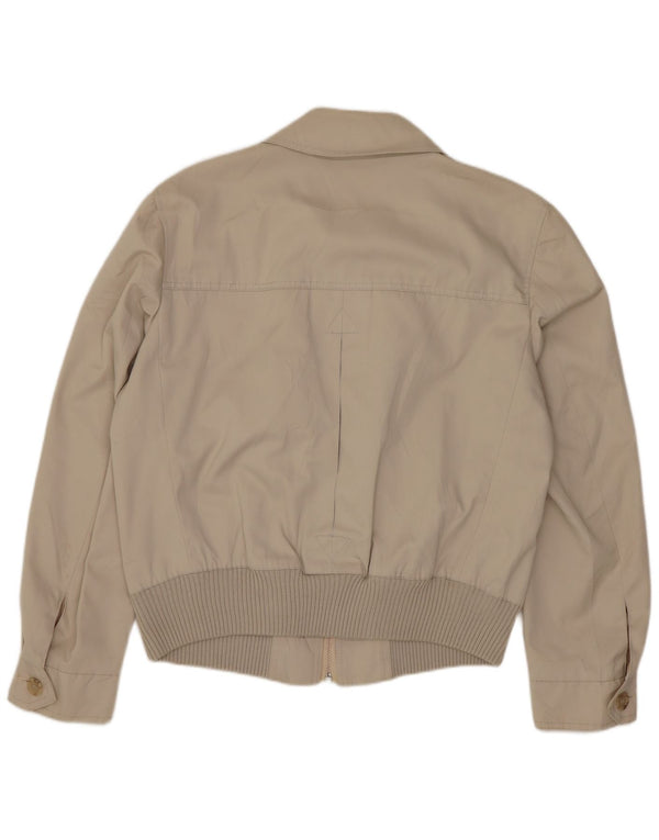 Giubbotto bomber vintage da donna UK 18 XL Poliestere beige