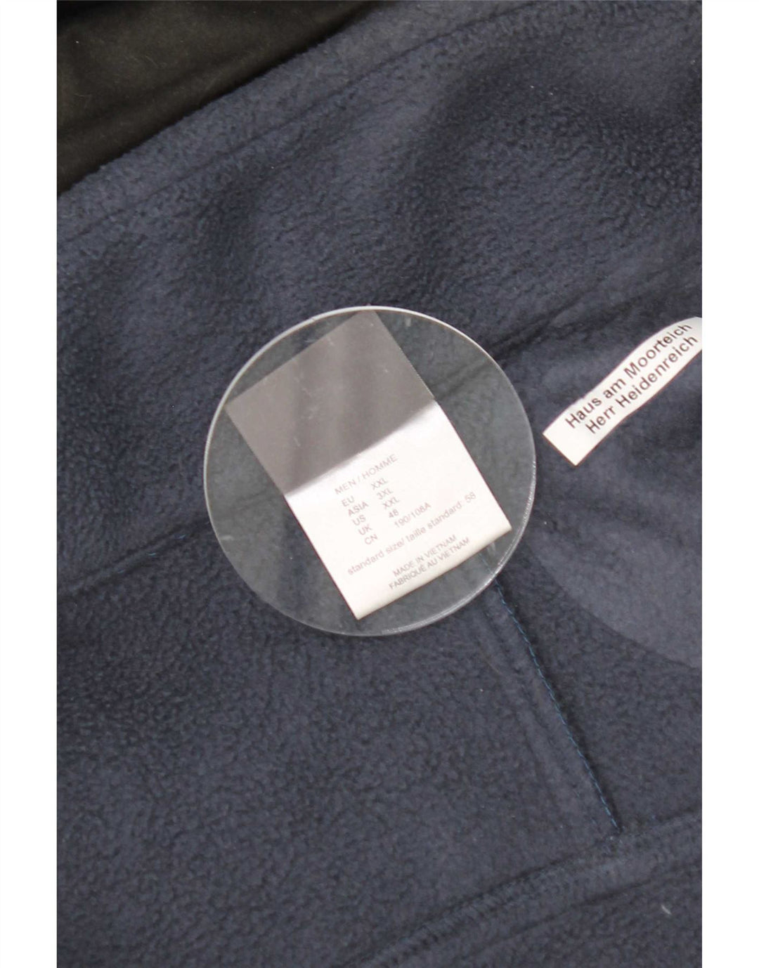 Giacca a vento con cappuccio da uomo Jack Wolfskin UK 48 2XL poliestere blu navy
