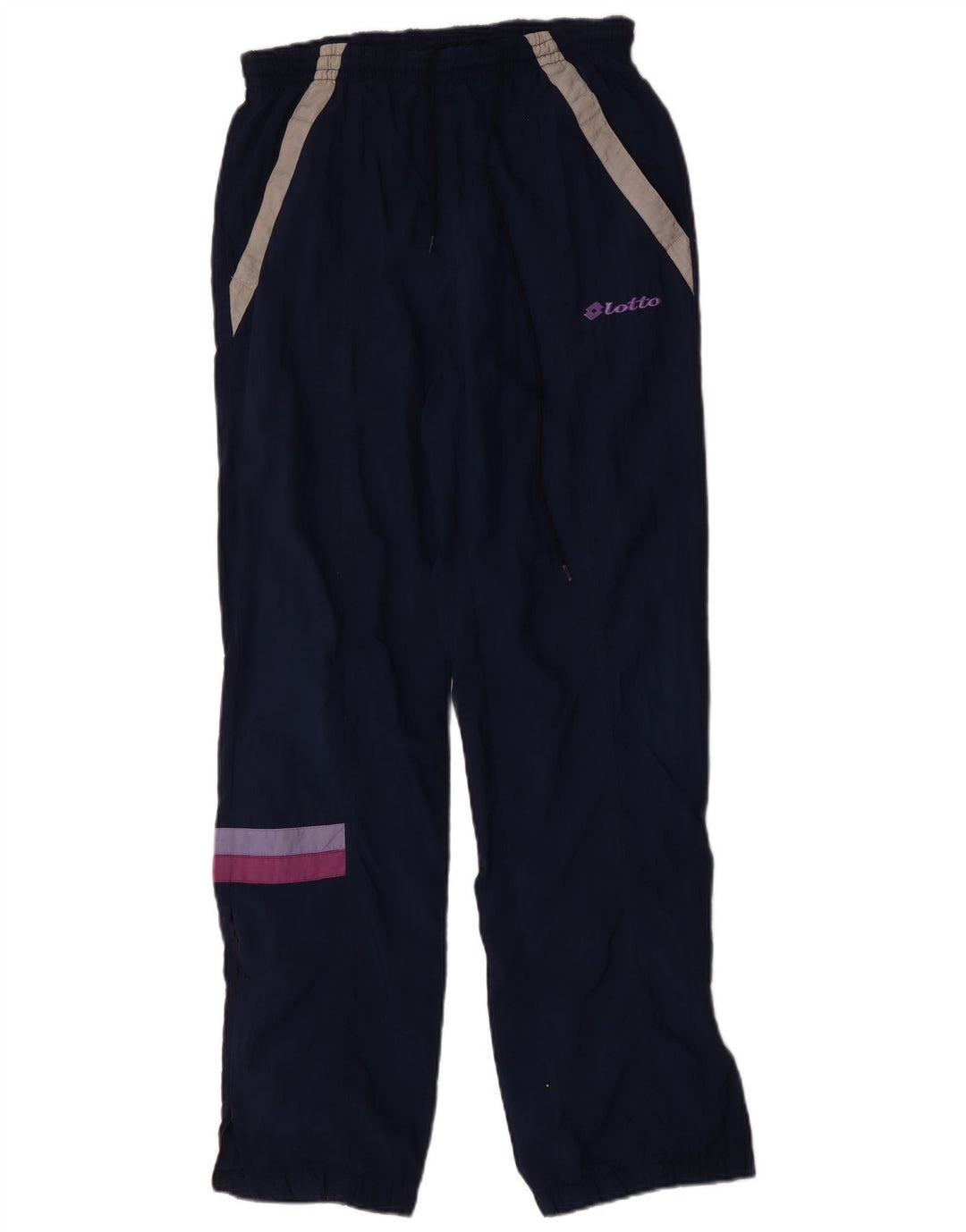 Pantaloni da tuta da uomo LOTTO piccoli in poliestere color block blu navy