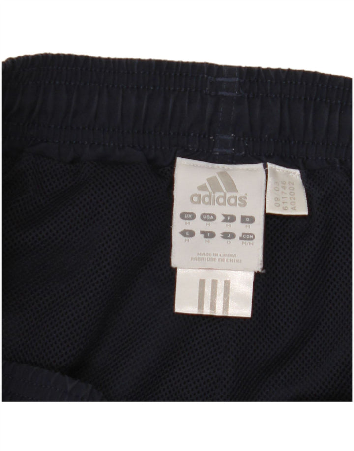 Pantaloncini sportivi da uomo Adidas medi in poliestere blu navy