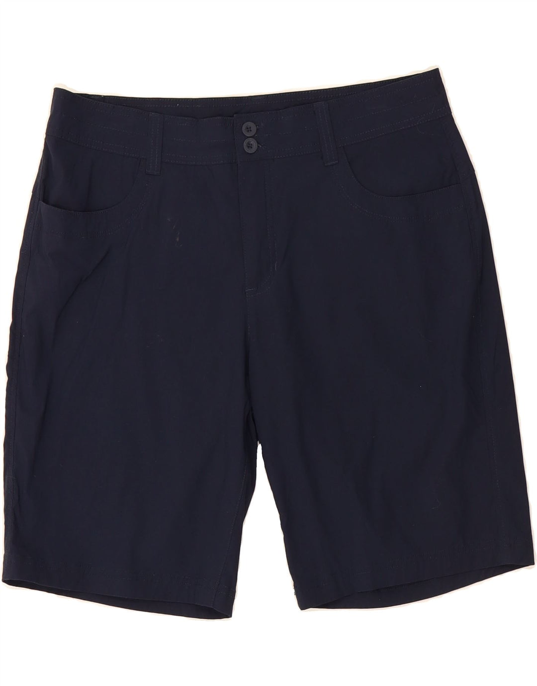 EDDIE BAUER Womens Casual Shorts US 12 Large W34  Navy Blue Nylon Vintage Eddie Bauer and Second-Hand Eddie Bauer from Messina Hembry 