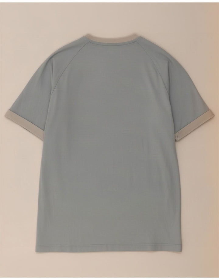 T-shirt da uomo Adidas Top in cotone blu medio